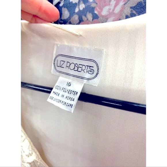 Vtg silky Victorian dress 50s 60s edwardian Cottagecore Lace longsleeve vintage - Picture 5 of 16